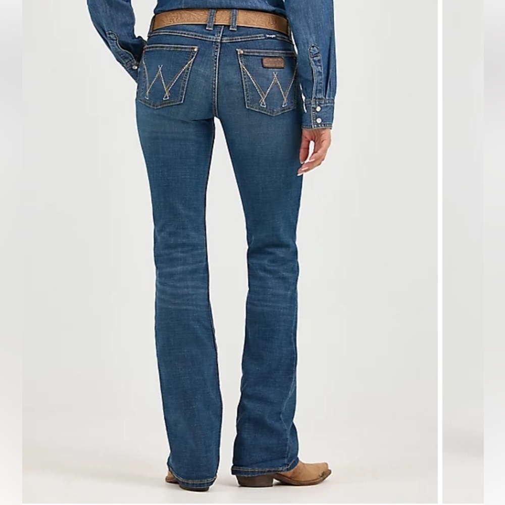 Wrangler Retro Mae Mid-rise Bootcut Jeans Size 11 - Picture 2 of 10